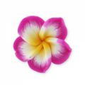 Fleur Fimo 20 mm Fuchsia x1