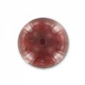 Cabochon rond  8 mm Garnet x1