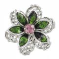Fleur 27 mm Fern Green/Light Rose x1