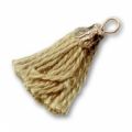 Pompon textile 25 mm Olive clair x1