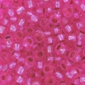 Mini-rocailles 2 mm Rose Silver Lined x10g
