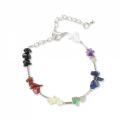 Geschenk - Armband chips 4-6mm Rhodium Farbe x1