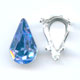 Poire 4300 10x6 mm Light Sapphire + serti