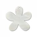 Pendentif fleur Nacre 30 mm Naturel Iris x1