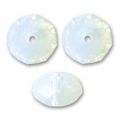 Ronde aplatie 5040 12 mm White Opal x1