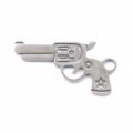 Breloque revolver 18 mm en Argent 925 x1