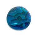 Cabochon Abalone 12 mm bleu x1
