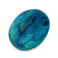 Cabochon Abalone 18x13 mm bleu x1