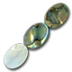 Abalone olives plates 18x13 mm naturel x4