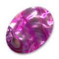 Cabochon Abalone 40x30 mm rose x1