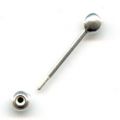 Tige � boules 20 mm argent� x1