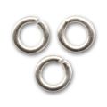 Anneaux ouverts  5x1 mm en Argent 925 x10