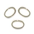 Anneaux ouverts ovales 6x4x0.8 mm en Argent 925 x20