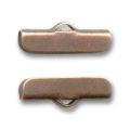 Chiudicordoncino a stringere mm. 17 ramato brunito x2