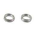 Anneaux doubles 4x0.5 mm Argent 925 x50