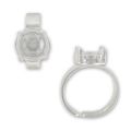 Bague serti 1122 12 mm en Argent 925 x1