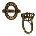Bague pour cabochon 4120 18x13 mm bronze x1