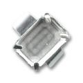 Bague serti 18x13 mm argent� x1
