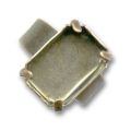 Bague serti 18x13 mm bronze x1