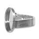 Fimo ring oval 18x13mm Nickel tone x1