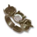 Bague 3 sertis 8 mm bronze x1