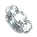 Bague 3 sertis 8 mm argent�  x1