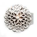 Bague estampe 19 mm argent� vieilli