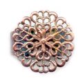 Bague estampe 19 mm cuivr� vieilli