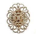 Bague estampe ovale 34x26 mm bronze