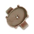 Bague serti ovale 18x13 mm cuivr� vieilli x1