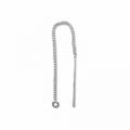 Chainettes d'oreilles en Argent 925 80 mm x2