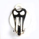 Clips plateau 12 mm argent� x2