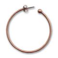 Cr�oles boule 40 mm cuivr� vieilli x2