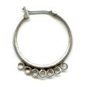 Cr�oles 23 mm argent� vieilli x2