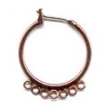Cr�oles 23 mm cuivr� vieilli x2