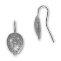 Crochets d'oreilles 22 mm argent� vieilli x2
