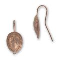 Crochets d'oreilles 22 mm cuivr� vieilli x2