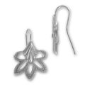 Crochets d'oreilles 26 mm argent� vieilli x2