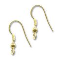 Ganchos bolas 21 mm dorado x6