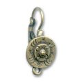 Dormeuses disque bronze x2