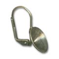 Dormeuses porte-cabochon 1122 Rivoli 12 mm bronze x2