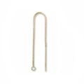 Chainettes d'oreilles 80 mm en Gold filled 14 carats x2