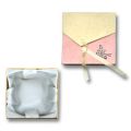 Boite pour bracelet 90x90x25 mm Yellow/Peach x1