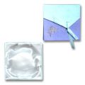 Boite pour bracelet 90x90x25 mm Teal/Violet x1