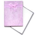 Boite pour parure 155x120x28 mm Mauve x1