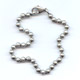 Bracelet cha�ne � billes 200 mm argent� vieilli x1
