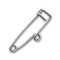 Epingle � breloque 20 mm argent� vieilli x1