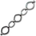 Cha�ne 25 mm argent� vieilli x0.5m