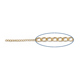 Cha�ne maille plate 1.1 mm en Gold filled 14 carats  x 50cm