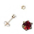 Clous d'oreilles pour cabochon 3 mm Gold Filled x2